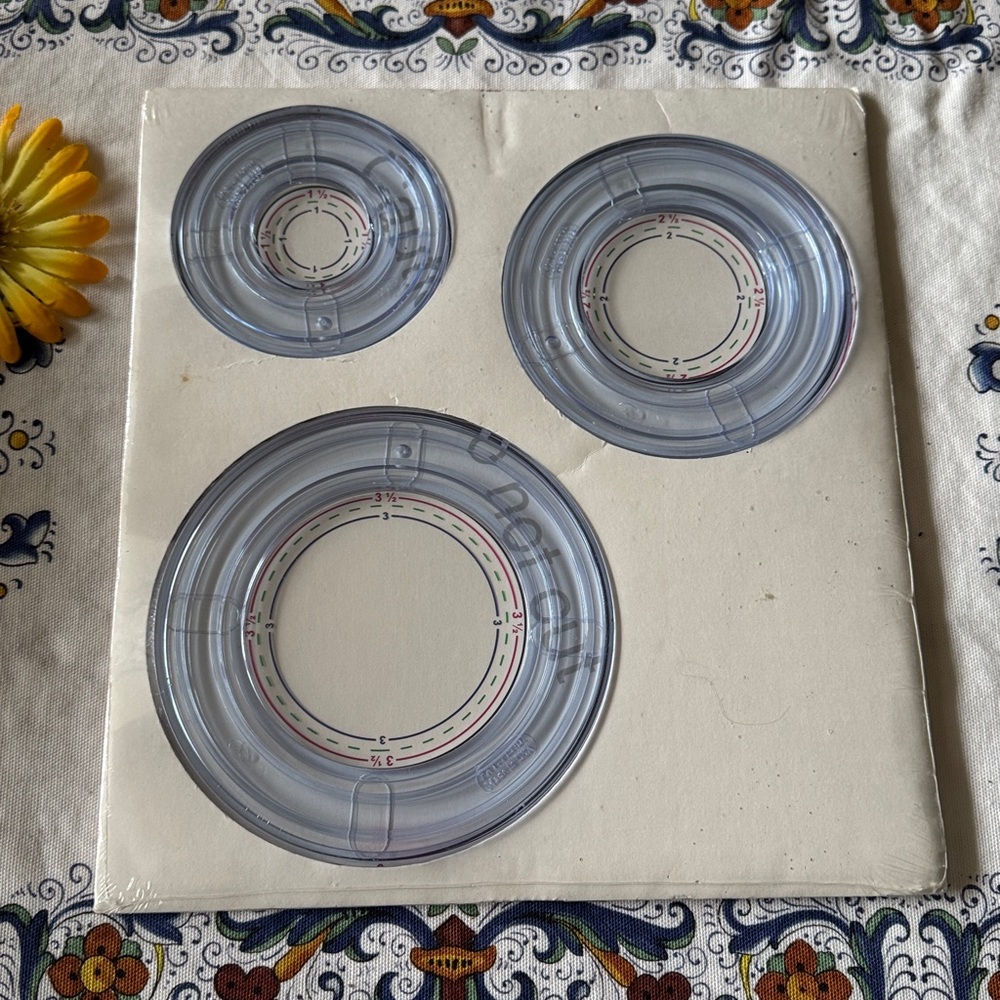 🩷 Creative Memories; VINTAGE & NWT! 3 Circle Cutting Patterns & Sizing Template!